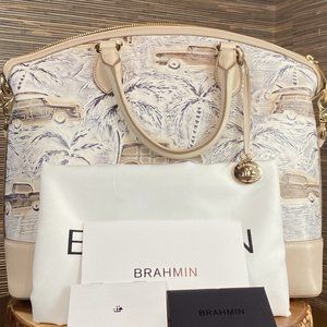 Brahmin Large Duxbury Satchel Ivory Copa Cabana